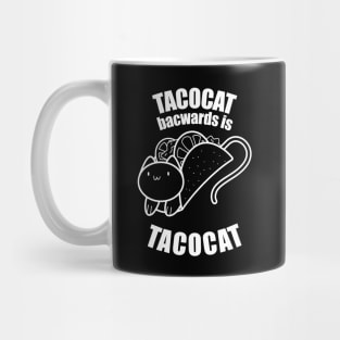 funny tacocat palindrome lineart Mug